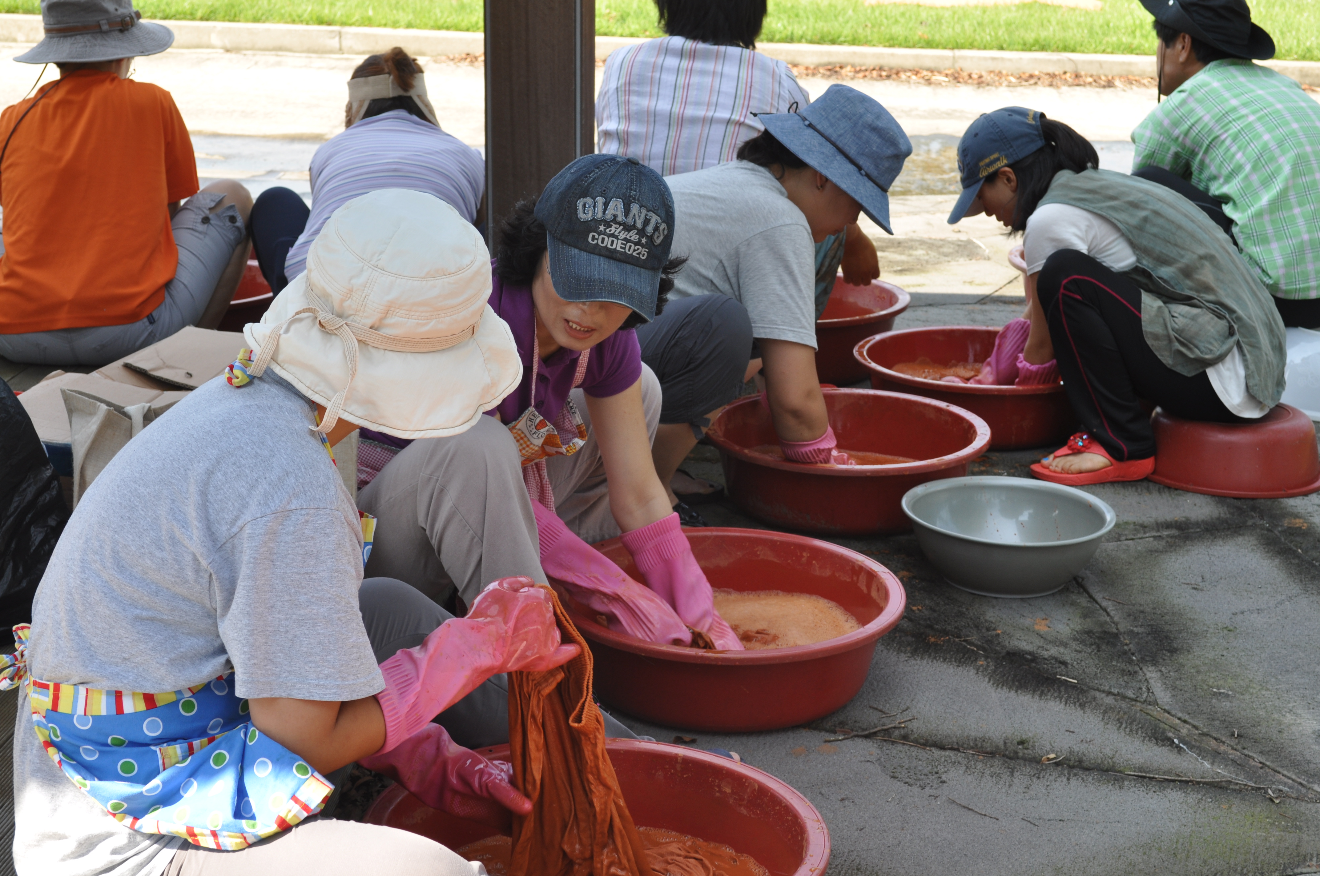 천연염색 기술교육(4회차, 황토염색)